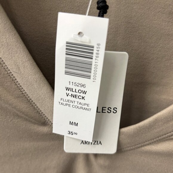 ARITZIA Smooth Seamless Willow V-neck T-shirt - Picture 5 of 5